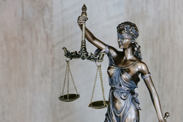 Law office with legal books