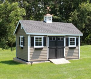 Garden shed with cupola